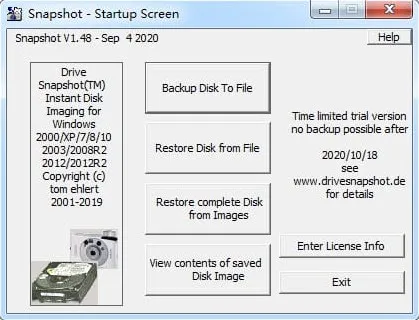 Drive SnapShot汉化版：强大的系统热备份工具