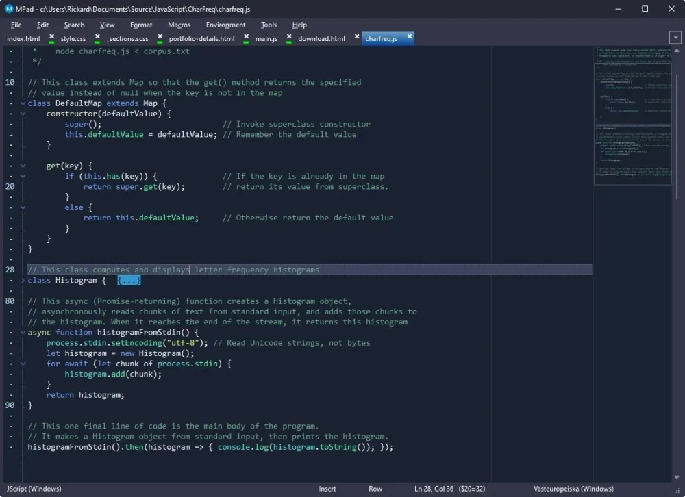 中文多语免费版高级代码编辑器MPad v1.36.1
