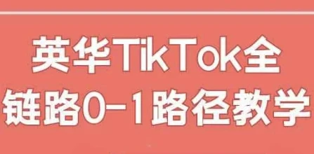 英华TikTok全链路0-1教学课程