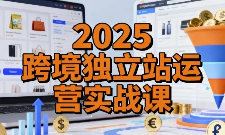 2025跨境独立站运营实战课：建站、流量与转化全解析