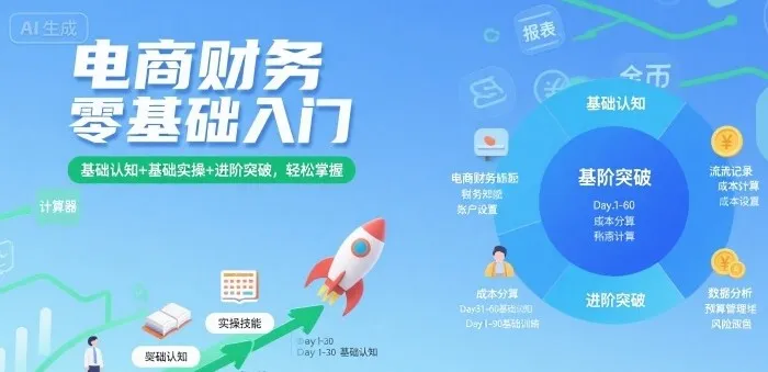 电商财务零基础入门课程：从认知到实操的进阶指南