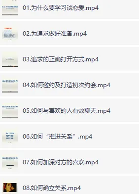 李越《追求的艺术》恋爱课堂：从初识到确立关系的秘籍