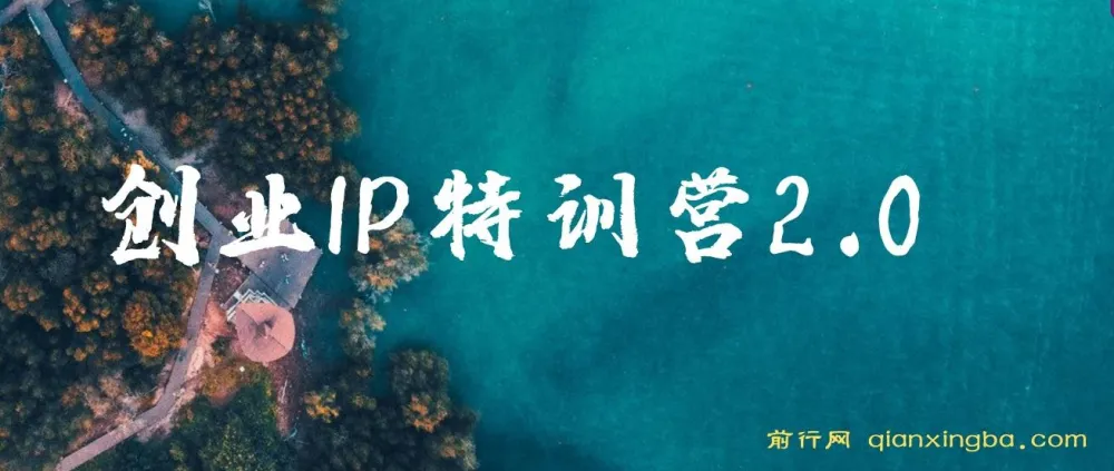 创业IP特训营2.0：IP合伙人掘金秘籍，迈向年入50W