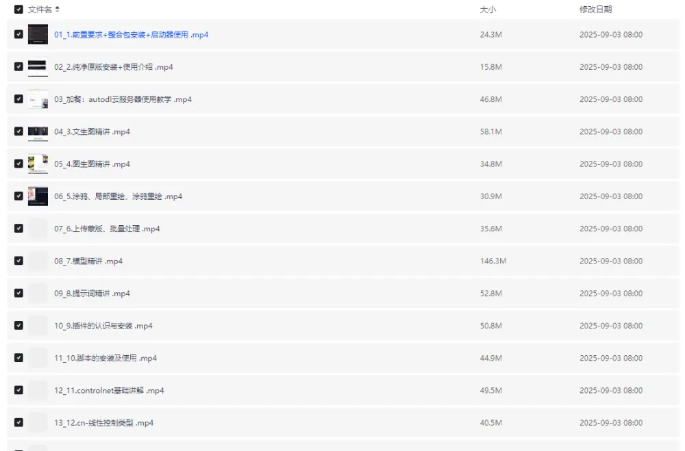 Stable Diffusion零基础系统课程