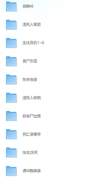 23部高分丧尸题材电影合集：含中文字幕