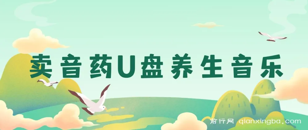 健康养生赛道:音药U盘养生音乐项目,月赚轻松过万可批量操作