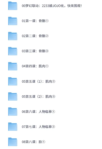 代代木动画学院零基础绘画（角色篇）课程