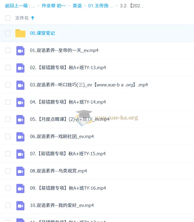 王传扬初一英语2025 - 2026秋下A+班