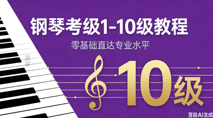 钢琴考级1 - 10级零基础到精通教程