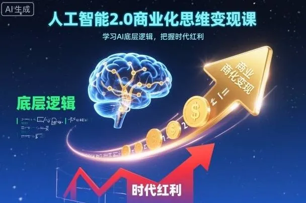 人工智能2.0商业化思维变现课：掌握AI底层逻辑，把握时代红利