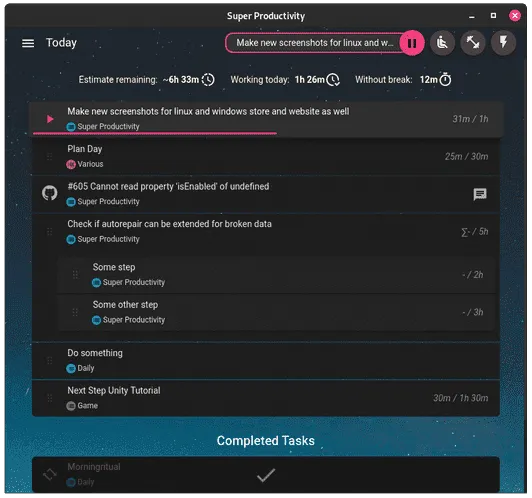 Super Productivity任务管理软件