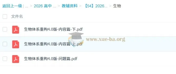 2026体系重构2.0版物化生资料