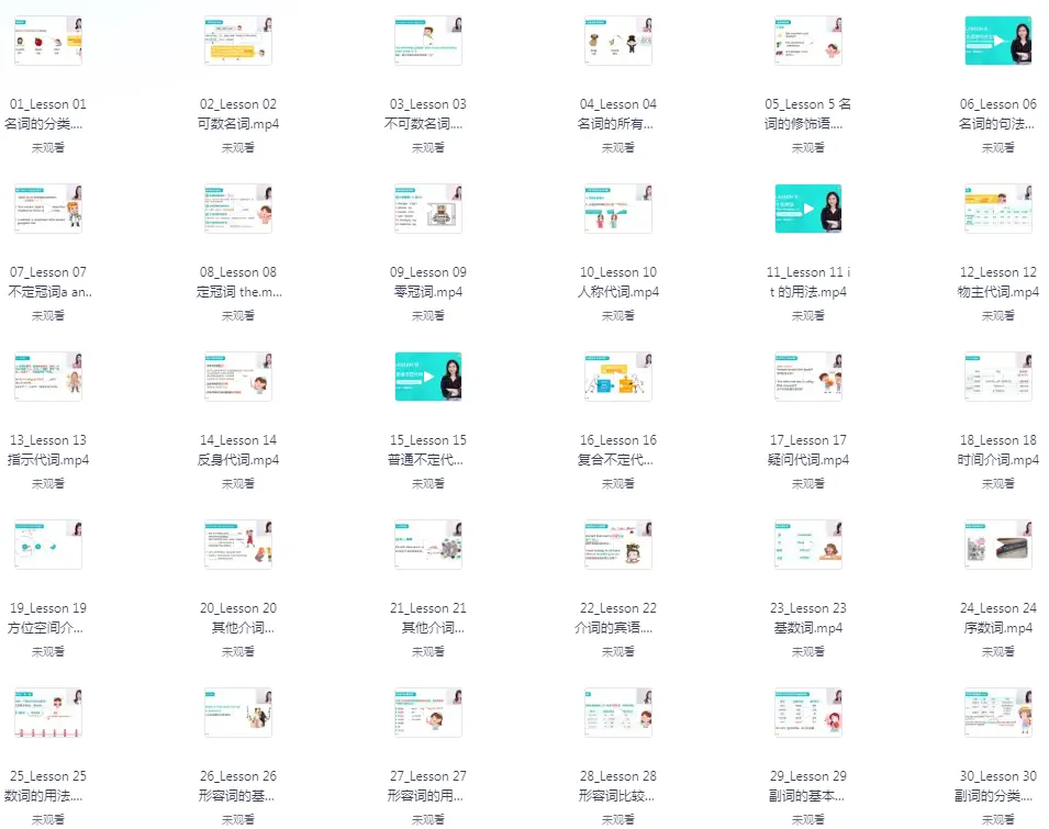 雪梨老师中高级英语语法课