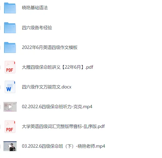 刘晓艳考研英语4-6级保命班