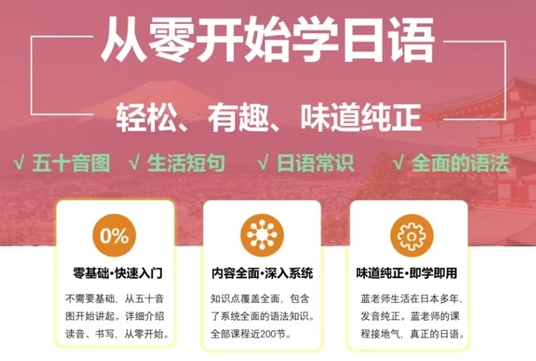 从零开始学日语课程