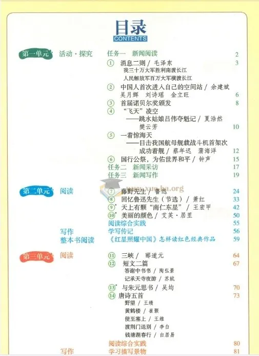 初中语文学霸笔记八年级上册