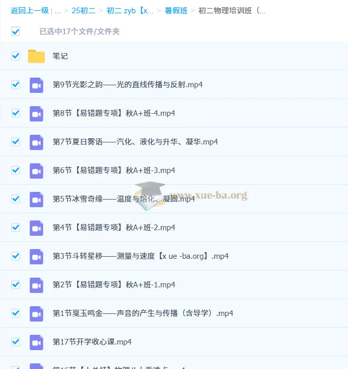 初二物理培训班（2024年秋上·全国通用版·A+班）刘怡