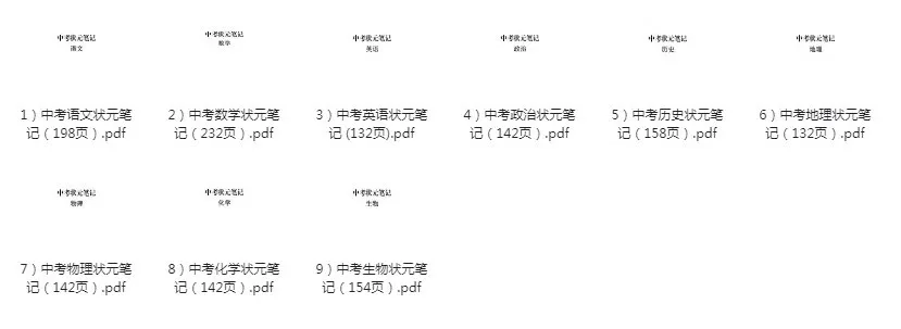 初中九科学霸笔记，助力提升学生成绩