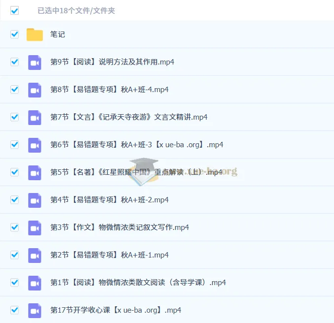 初二初中语文培训班（全国通用版）-周立昕