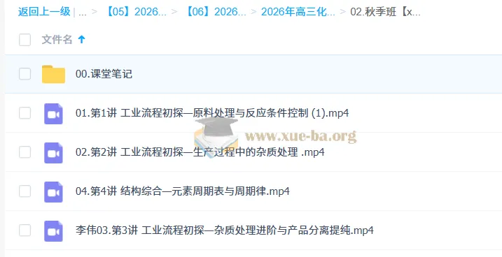 李伟高三高考化学一轮A+尖端秋季班