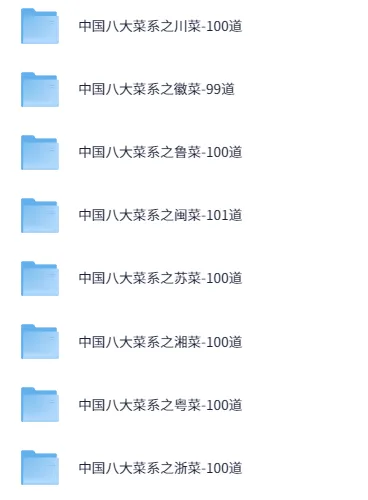 中国八大菜系视频课