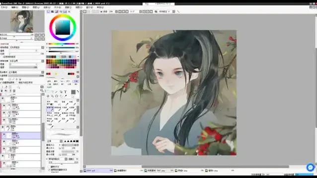 齐天大猫古风头像绘画技巧课程解析