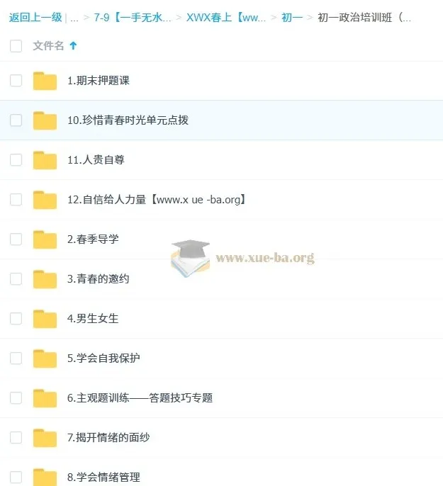 韦墨初一政治春上全国版A+培训班