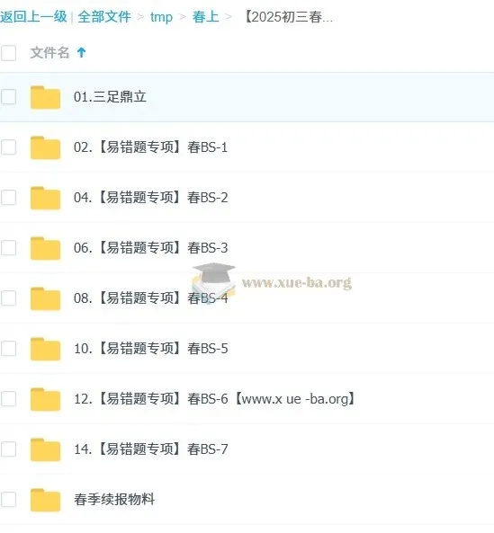 2025初三春上初中数学数理思维自主学习课程