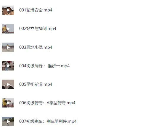 柚子陪你学轮滑基础版教程