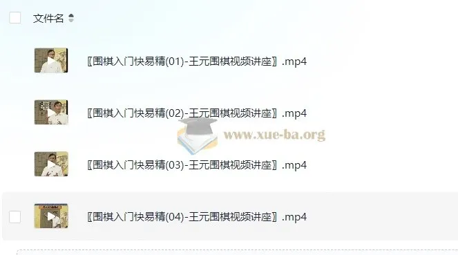 《围棋入门快易精》——王元围棋视频讲座