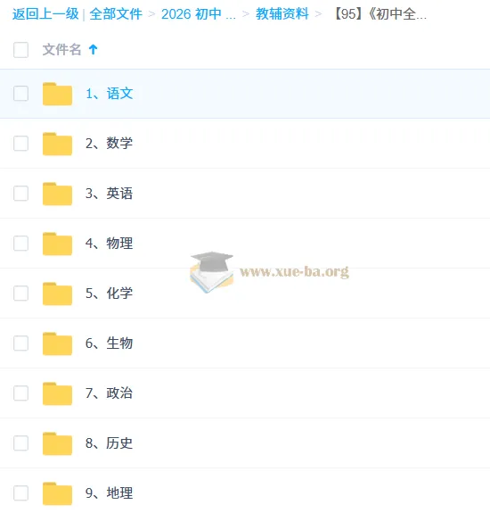 黄冈全优卷：初中全科目学习资料