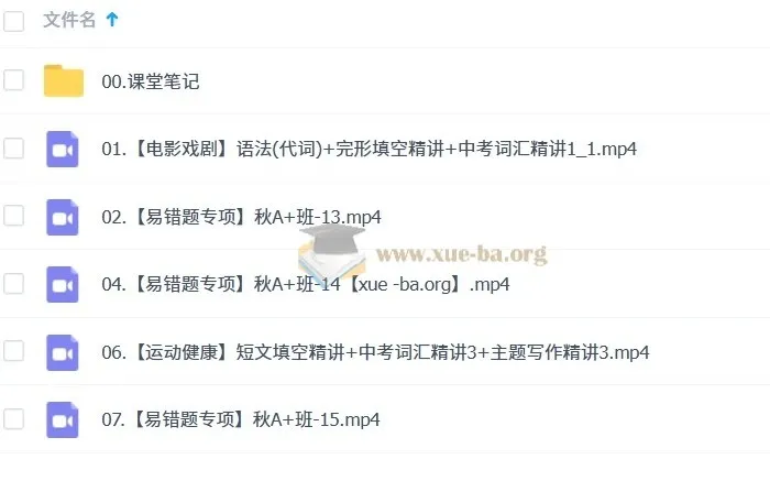 2024 - 2025初三中考英语课程（陈浩主讲）