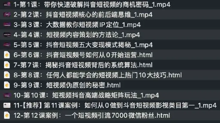 打造100w粉丝抖音短视频实战课程