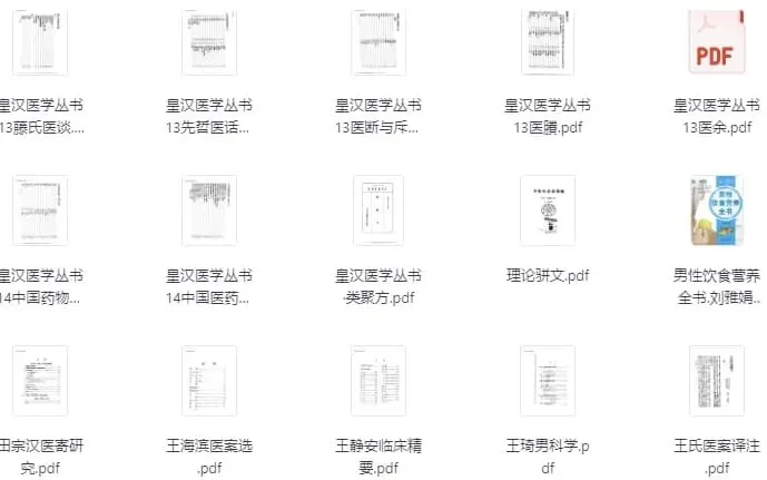 《中医电子书书单》2000 - 2100：中医爱好者必读合集
