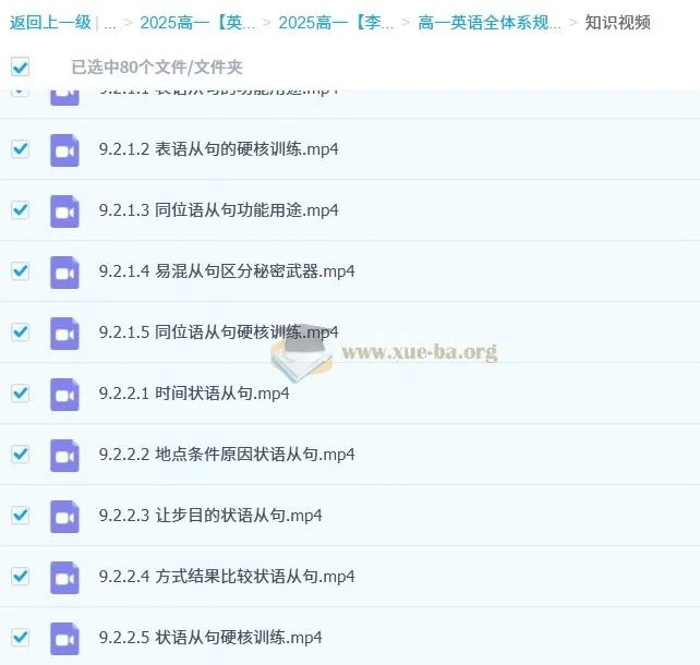 李辉高一英语全体系规划学习卡·下