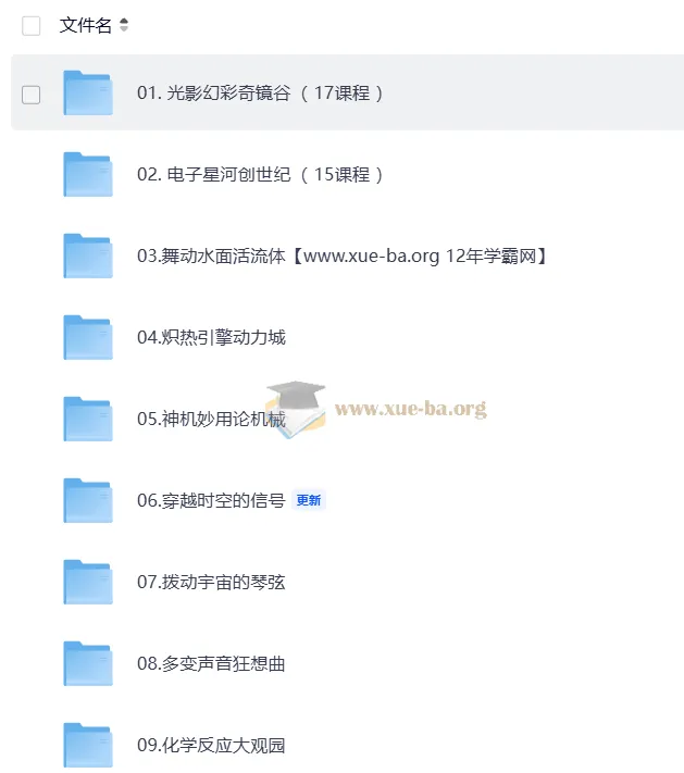 学而思科技博物9大主题课程（适合1 - 6年级）