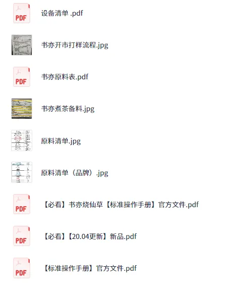 奶茶最新配方及奶茶店开店教程资料（含书亦烧仙草配方）