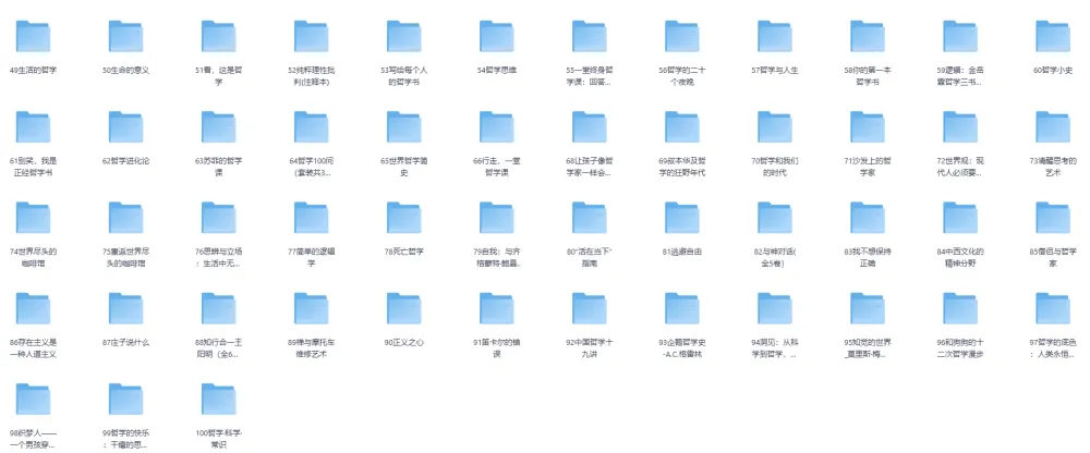 《100本哲学书单全收录》