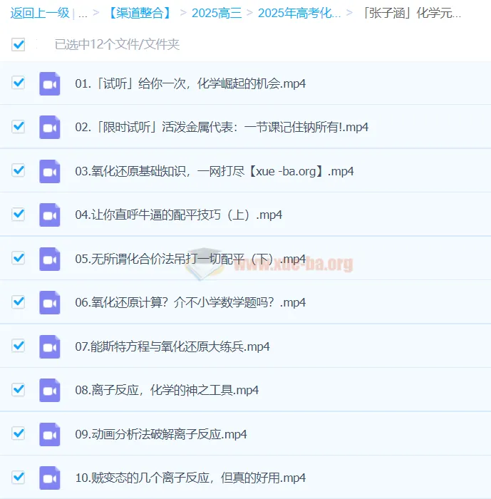 张子涵2025高三高考化学元素突破营