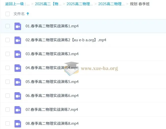2025高中高二物理莫荒年全年课程（含上、下学期及寒暑假）