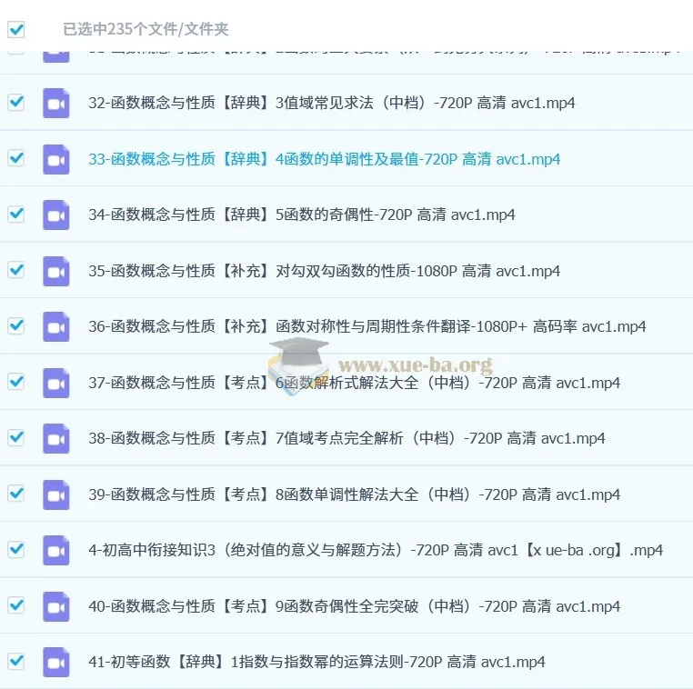 一数高中数学基础合集及使用方法
