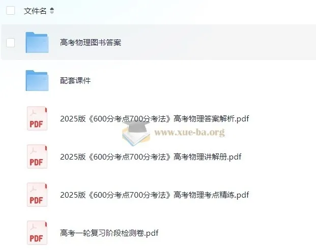 理想树《600分考法700分·高考物理（2025版）》