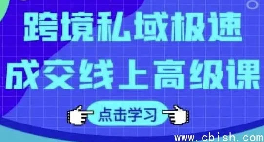 跨境私域极速成交线上高级课