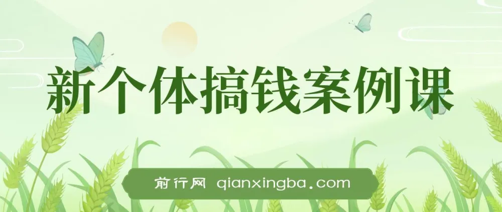 新个体搞钱案例库：29节视频与文档助你赚得第一个100万