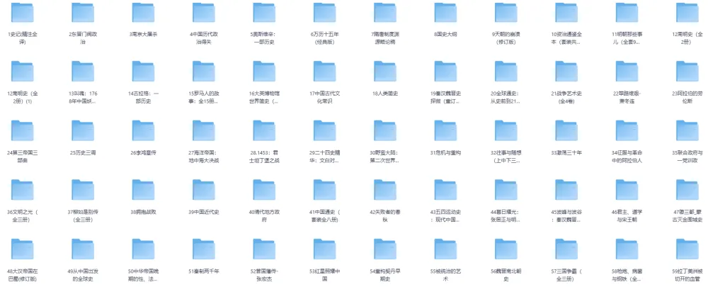 《豆瓣历史书单（100部）》