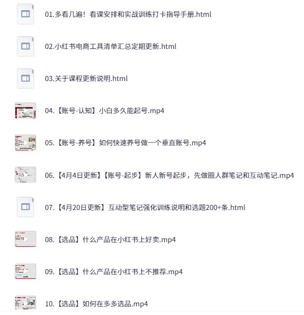 小红书电商自媒体创富课2.0版