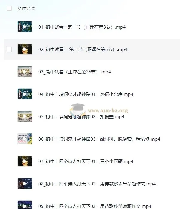 杨自豪：初中+高中语文爆破作文课程48节（完结）