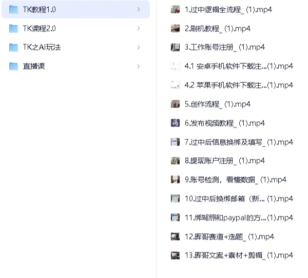 TikTok海外抖音中视频陪跑课程：用AI开启TikTok海外美金收益之路
