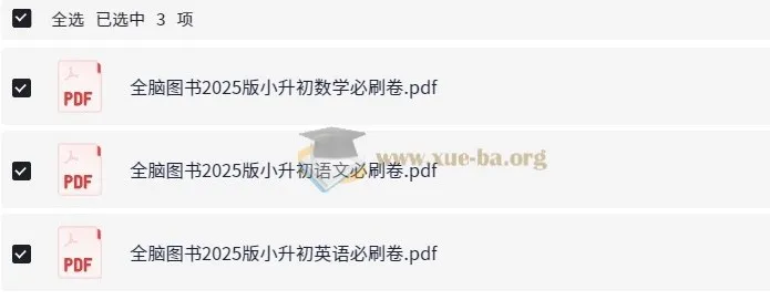 2025春小学六年级语数英小升初必刷卷（含答案）