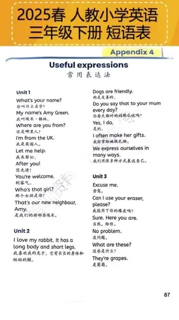 人教版PEP英语1 - 6年级课本及配套听力音频资料